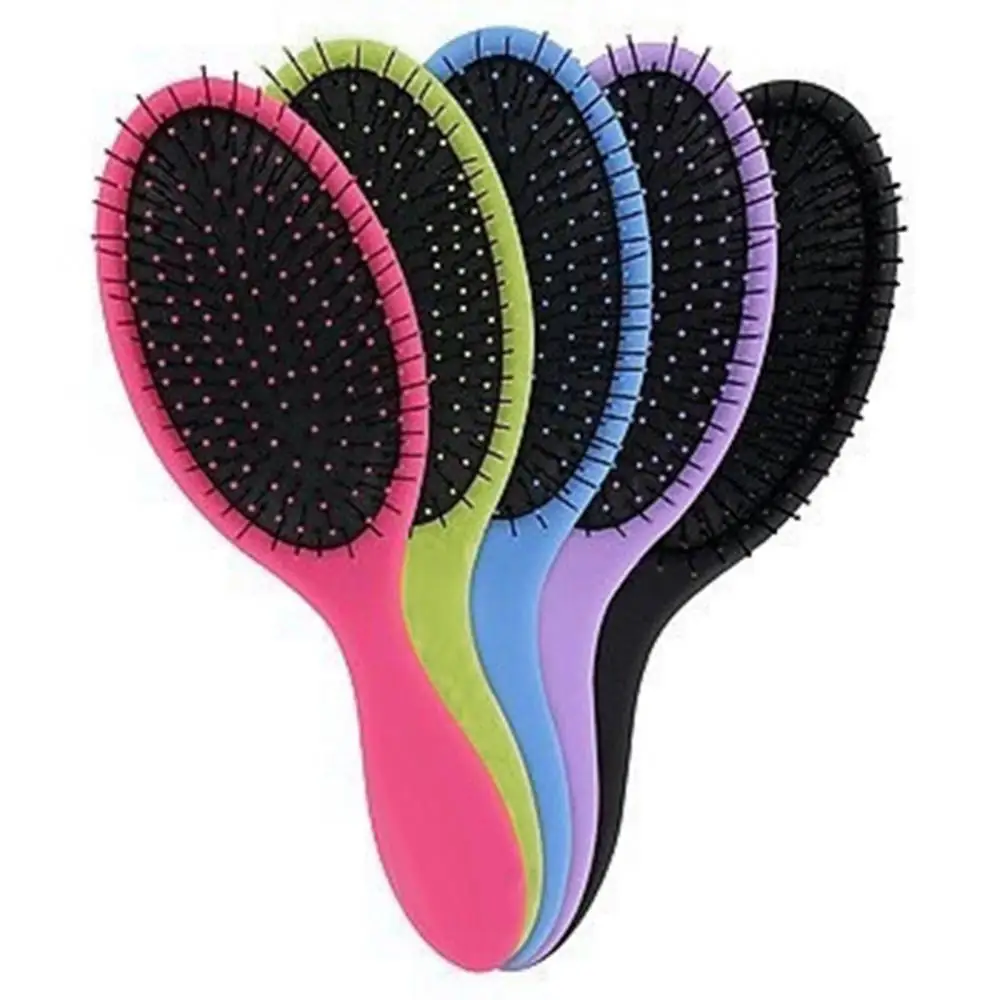 Hair Brush Mini Unisex Pocket Size Anti Skid Detangling Wet Dry Hair Brush Scalp Massager Massage Comb Wet Curly Detangle Comb