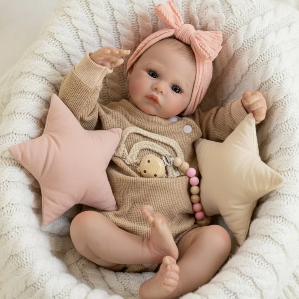 Bambola Reborn da 18 pollici fatta a mano con corpo morbido Prato Bebe dipinta bambola per neonato giocattolo regalo per bambini Muñecas Reborn