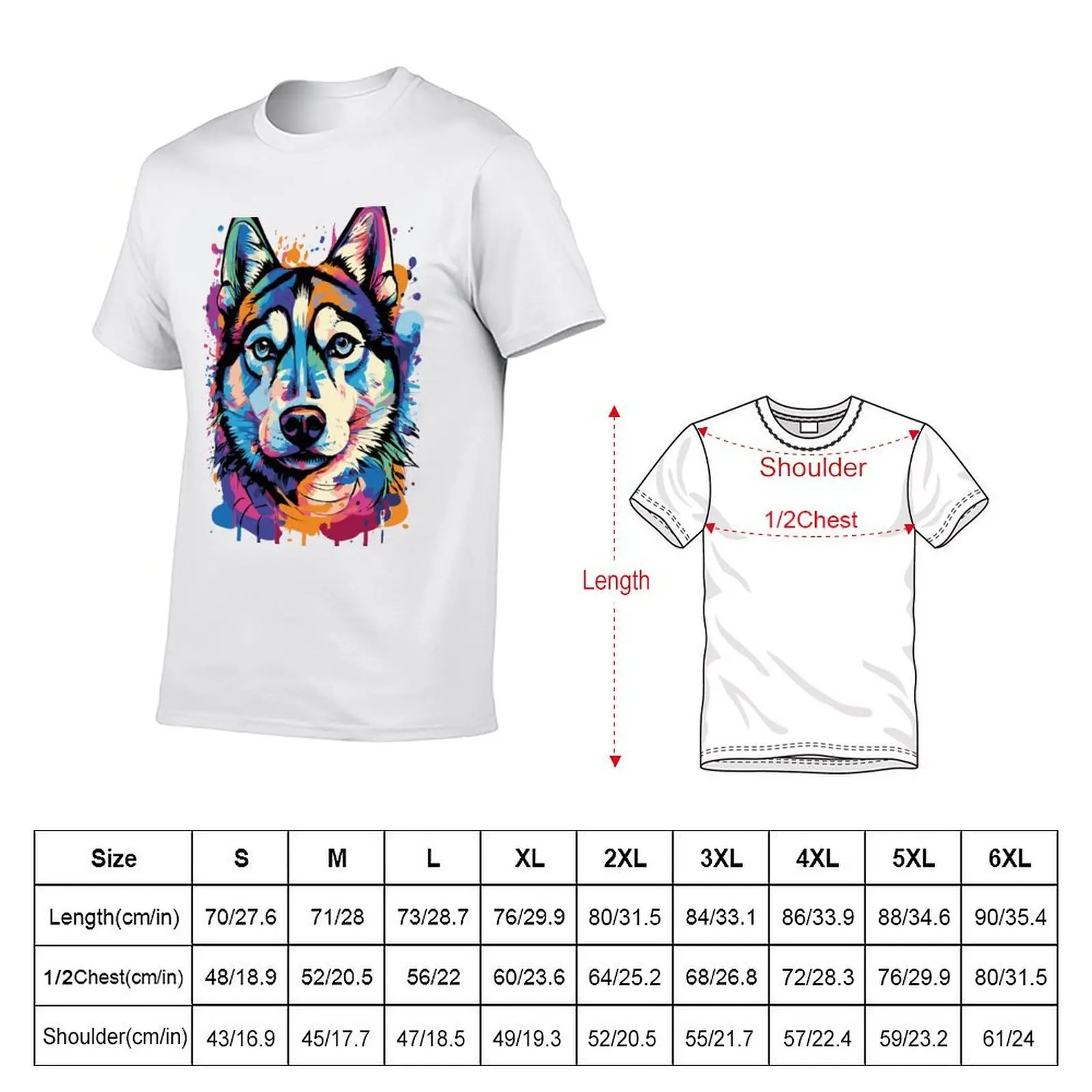 Cute Husky Dog - Siberian Husky T-Shirt t shirts for man graphic funny g man t shirts for men T-Shirt