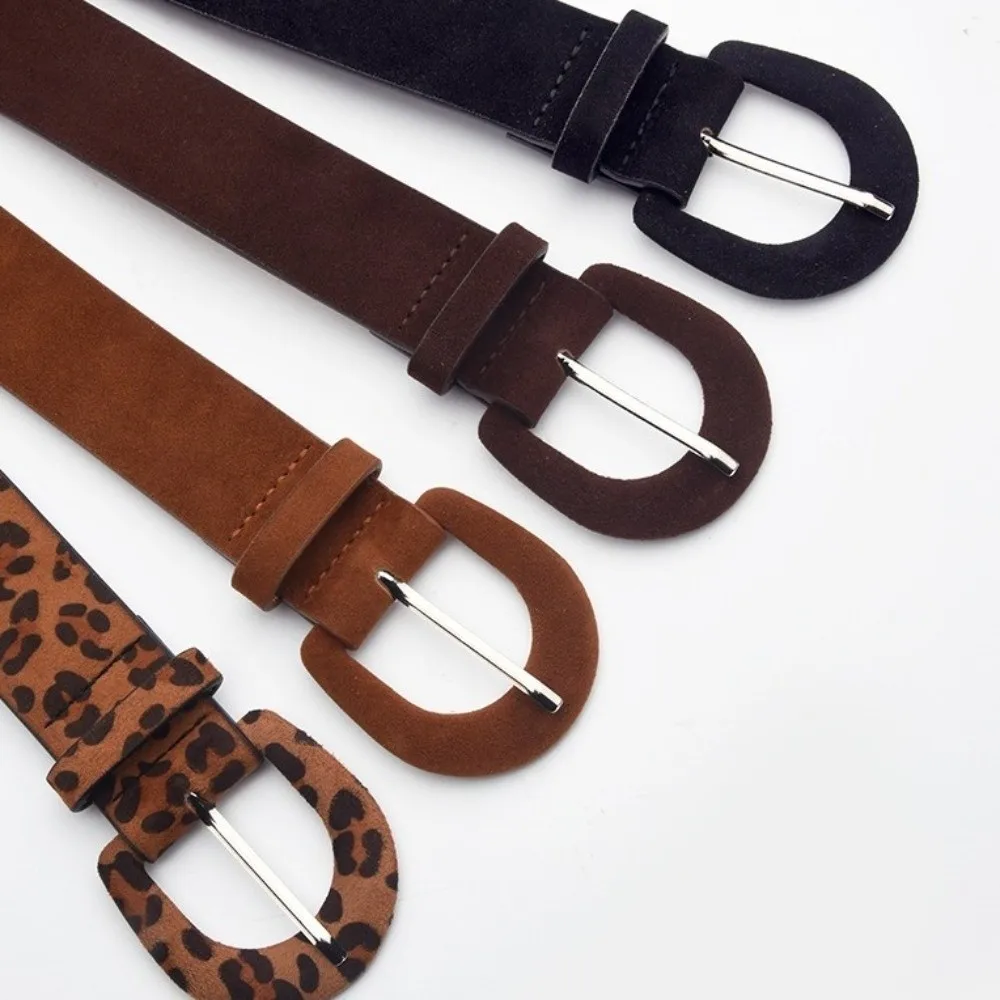 مادة جلد الغزال حزام للنساء تصميم بسيط خمر نمط الزخرفية حزام مشبك إغلاق الراقية الشعور حزام عريض فستان مطابقة