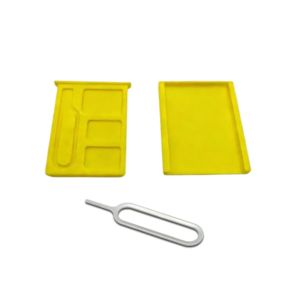 1PCS with Eject Pin 3D Printed SIM Card Storage Box 2-Slots SIM Card 1-Slot TF Card Secure Storage Box Shockproof