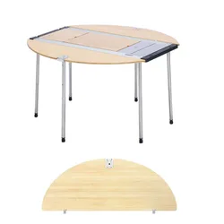 IGT Half Circle Board Wood Board IGT Table Accessories Free Combination Outdoor Portable Kitchen Semi-circular Plate