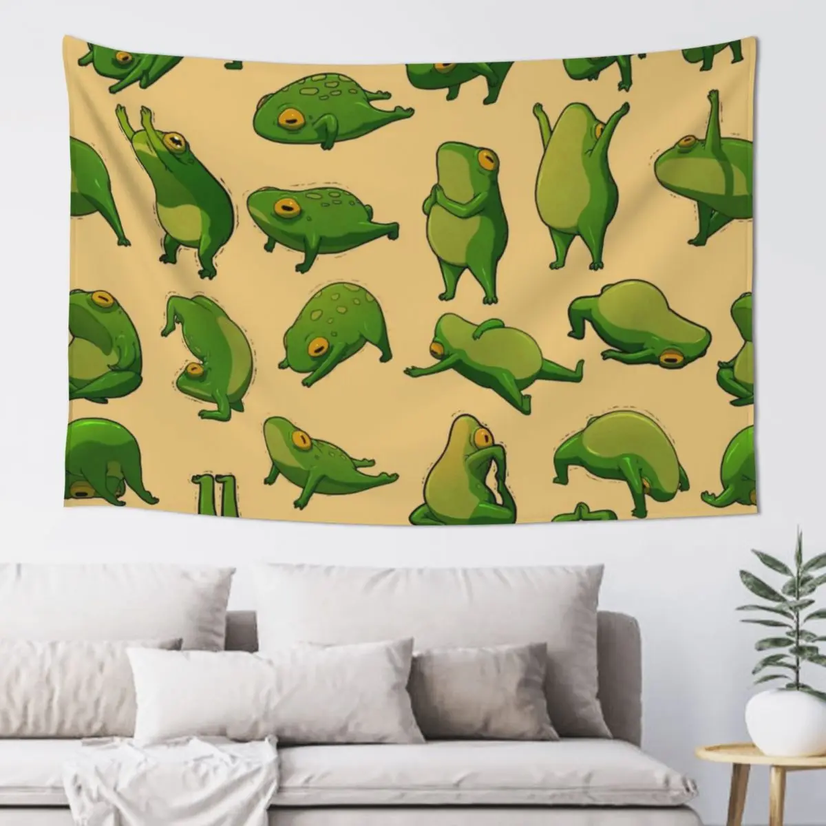 

Yoga Frogs Poster With Text Tapestry Home Decoration Tapete For The Wall Decorative Wall Mural Tapestry