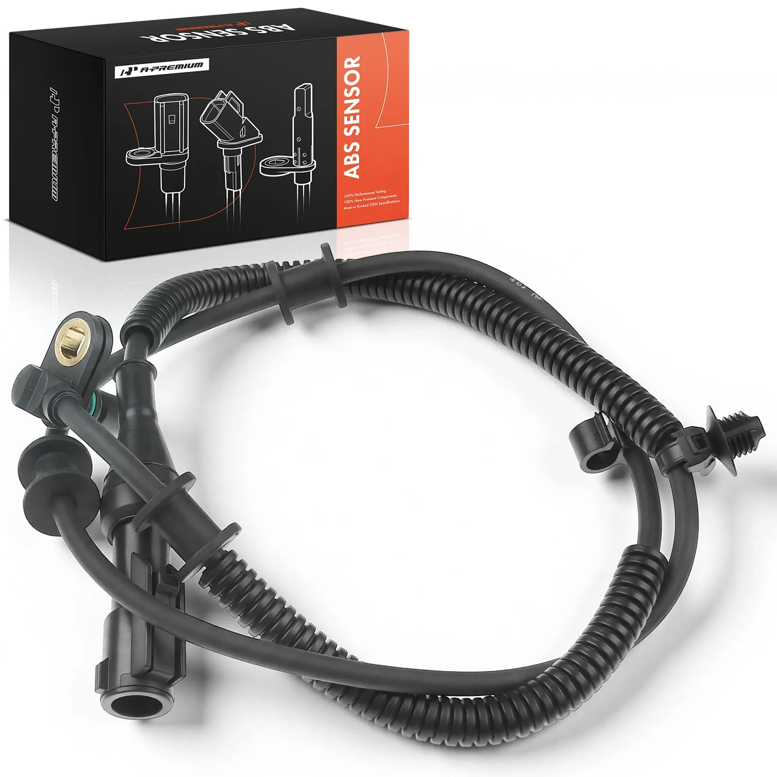 A-Premium Front Driver or Passenger Side ABS Wheel Speed Sensor for Ford F-150 2005-2008 Lincoln Mark LT 2006-2008