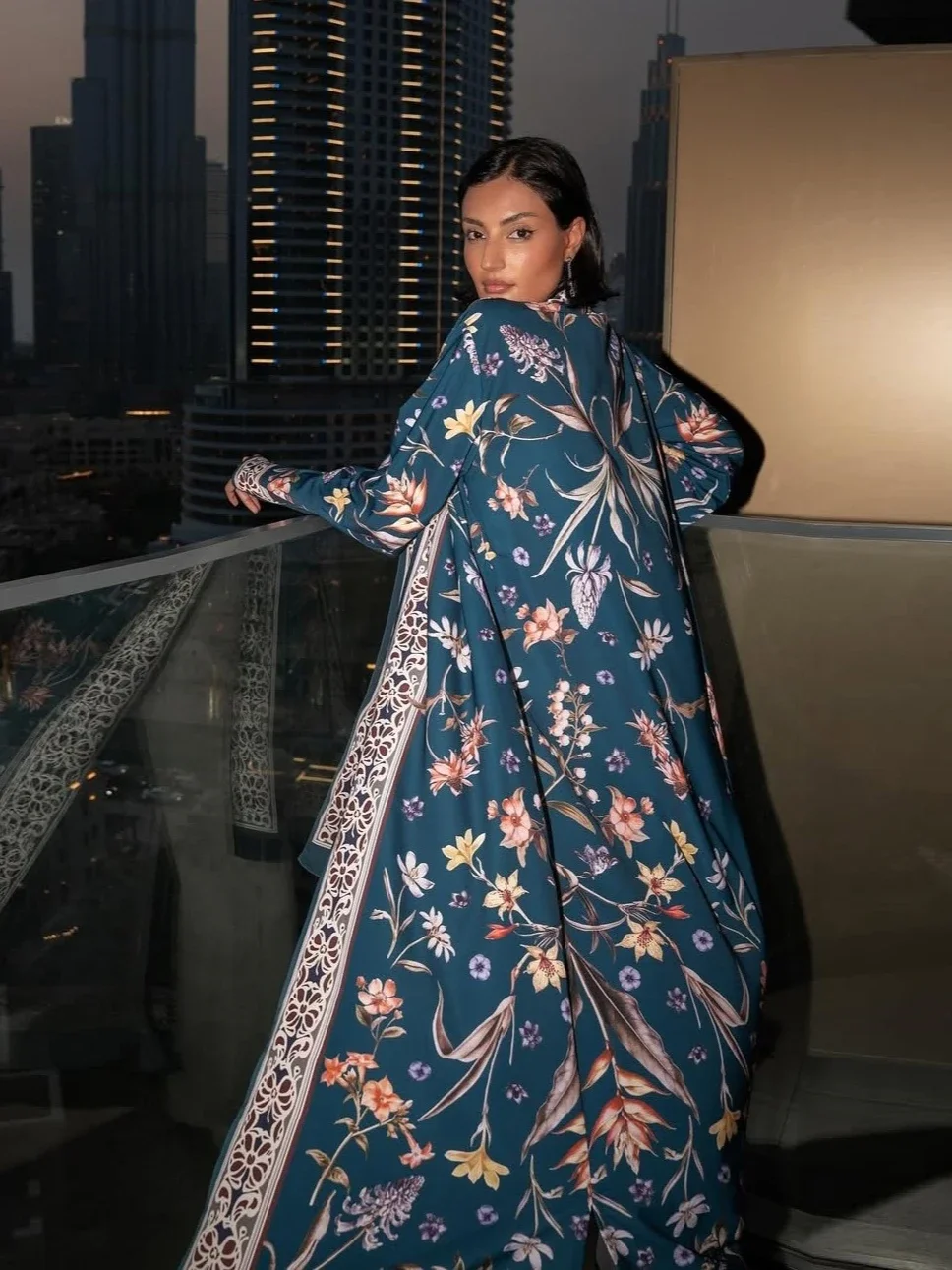 Eid Muslim Abaya for Women Print Cardigan Scarf Dresses Abayas Ramadan Morocco Dubai Jalabiya Kaftan Vestidos Long Robe 2025