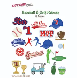 baseball and golf Metal Cutting Layering Die Scrapbook Die Photo Album Decoration DIY Card Craft 2022 New