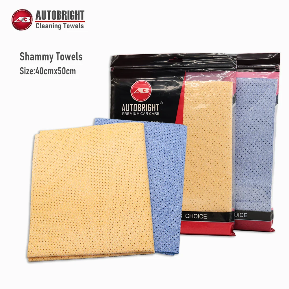 

AUTOBRIGHT 50*40cm Synthetic Shammy Suede Towel High Absorbency Soft Non-Scratch Lint-Free Durable Detailing Cleaning Cloths