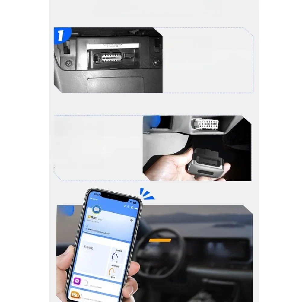 II Scanner Supporting CAN_BUS K_LINE L_LINE Buses with 8 Language Options and Real-Time Vehicle System Monitoring Capability
