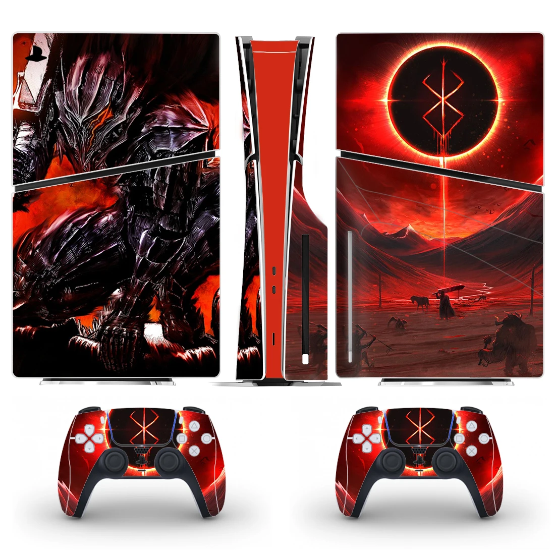 Anime Berserk PS5 Slim Disc Skin Sticker Decal Cover for Console Controller PS5 Slim Disk Skin Sticker Vinyl