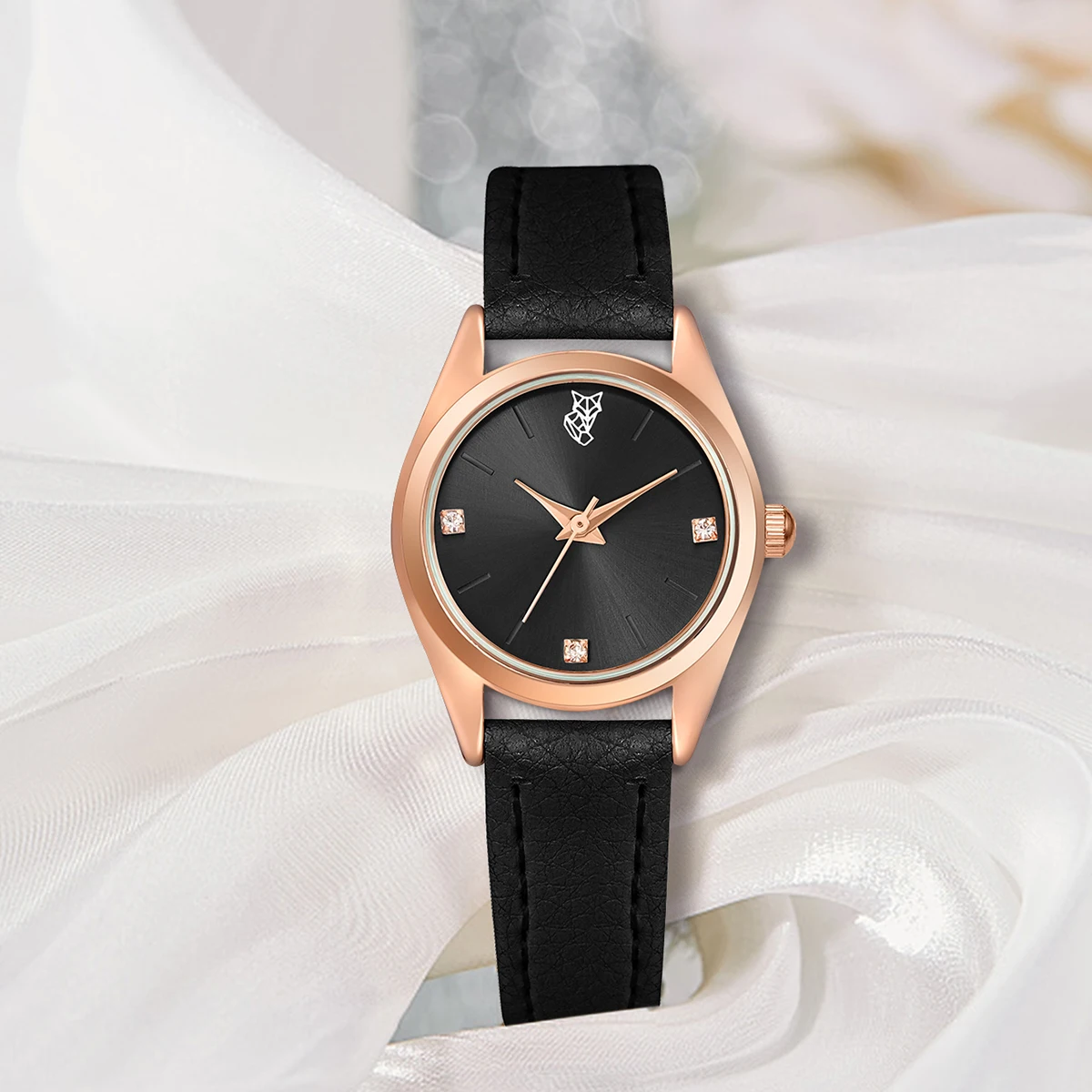 Luxury Fashion Women Watch Set PU Leather Strap Ladies Quartz Wristwatch t for Ladies Gift