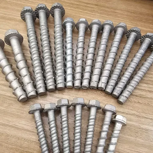 Imagen 2 del producto Perno de anclaje autorroscante de cemento Hexagonal M6 * 50, tornillo de anclaje antideslizante con fondo autocortado de hormigón galvanizado en caliente, 1 ud.