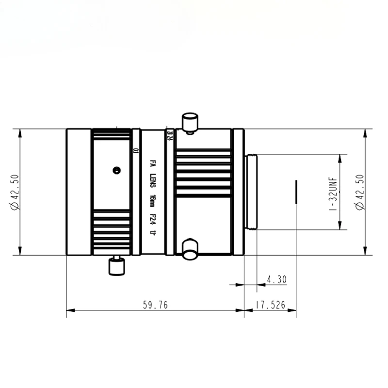 Low Distortion High Resolution High Uniformity 25MP 16mm 1.1