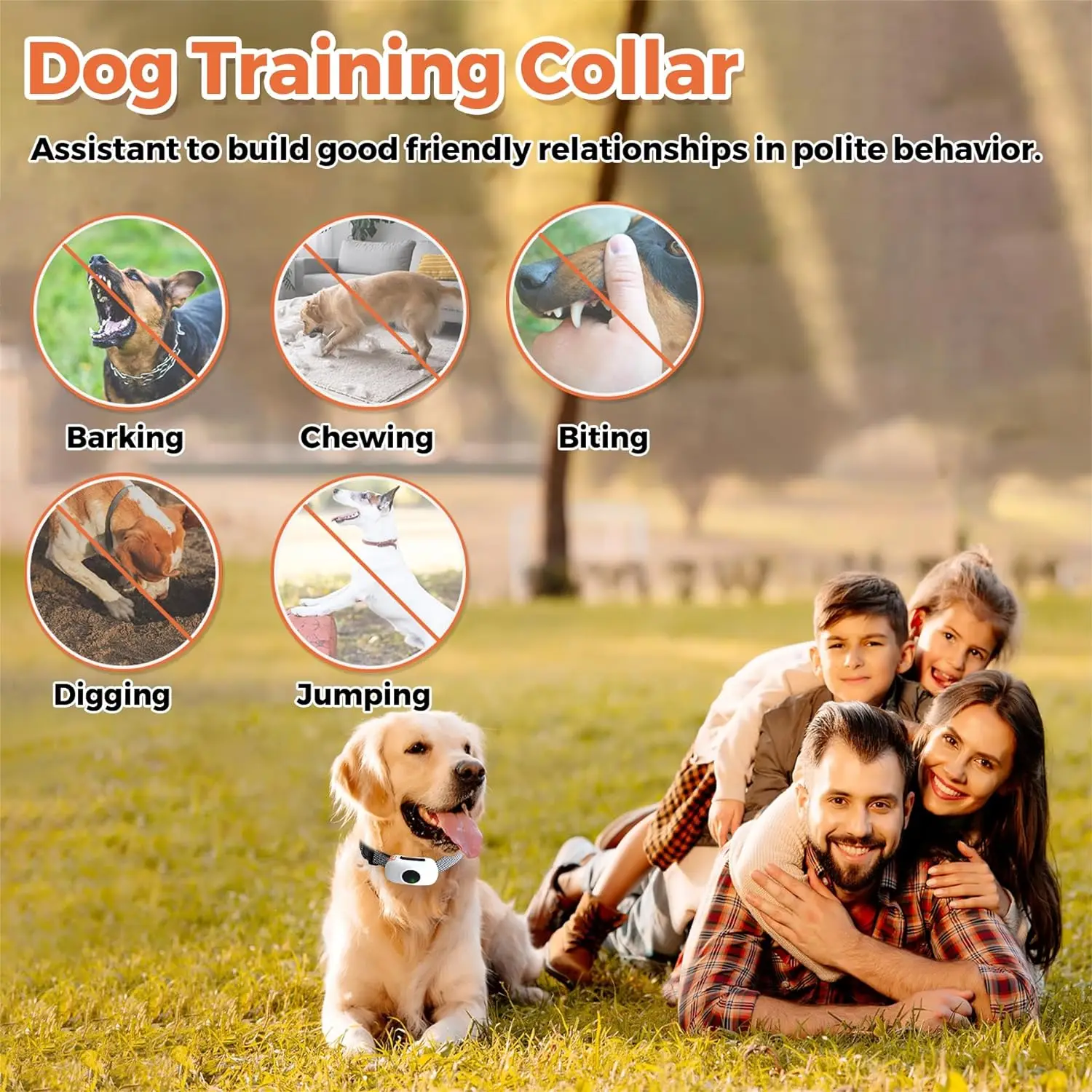 Dog Shock Collar,Vibration Dog Training Collar with Remote 1640FT Rechargeable Waterproof Collars with 3 Training Modes for Dogs