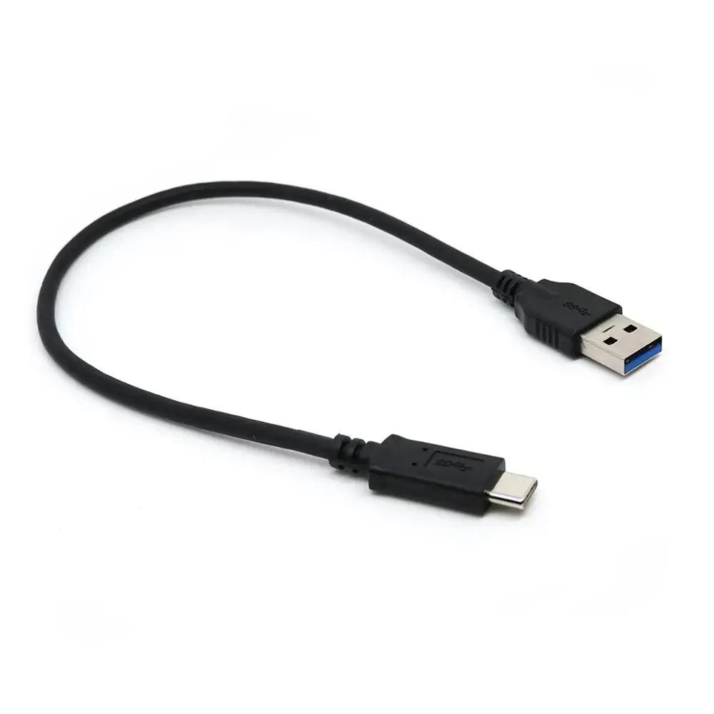 30cm 100cm USB3.1 Type-c male to USB3.0 male data charging cable for mobile phone tablet & hardisk black color