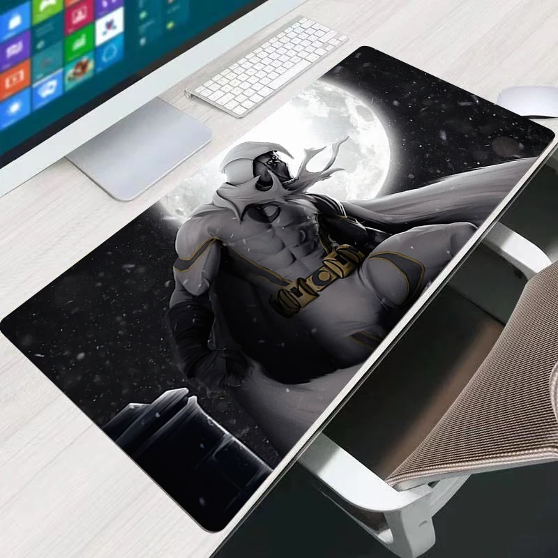 แผ่นรองเมาส์มูนไนท์เกมยางมินิพีซีคีย์บอร์ดแพดแล็ปท็อปคอมพิวเตอร์สปีดเดสก์แมทคอมพิวเตอร์เกมอะนิเมะอุปกรณ์เสริมแผ่นรองเมาส์