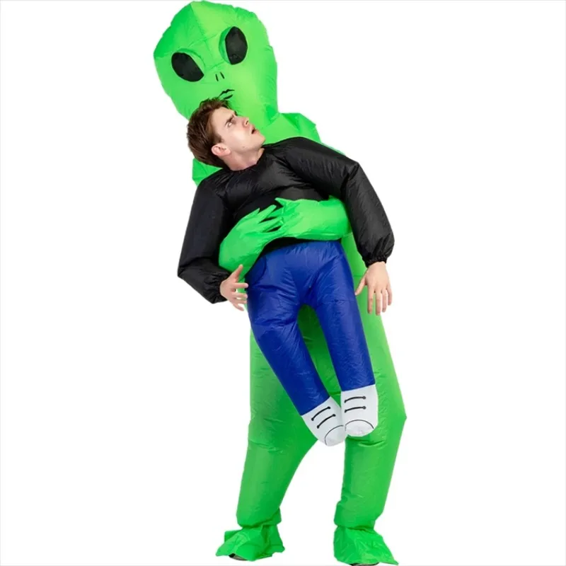 

Funny party alien inflatable costume hostage