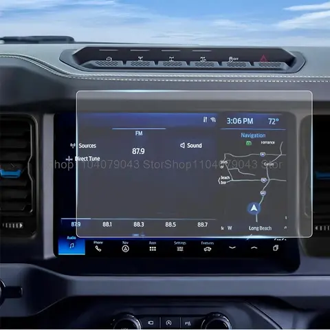Ford Bronco SYNC4 2021-2023 용 강화 유리 스크린 보호기 12 인치 자동차 gps 네비게이션 터치 스크린 안티 스크래치 액세서리