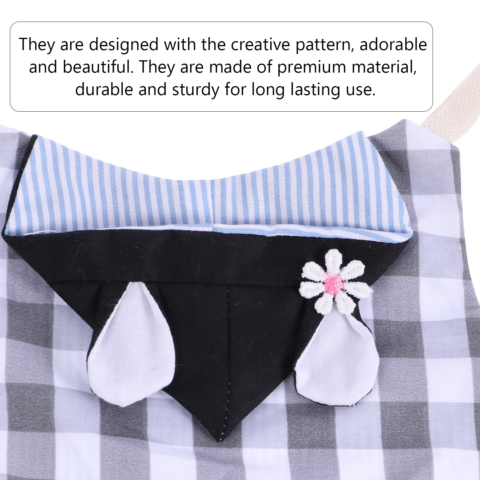 

Rabbit Harness Leash Set Premium Wear-Resistant Bunny Vest Costume with Hairpin for Small Pet Dress Up Walking Safety