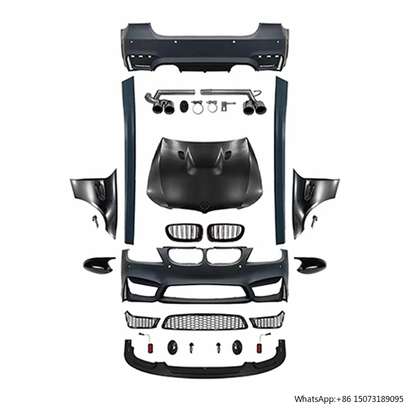 

Bodykit для 3 серии E90 330I 325I 335I 320I Обновление M4 Автомобильные бамперы Крылья Капот двигателя с или без противотуманных фар 09-11