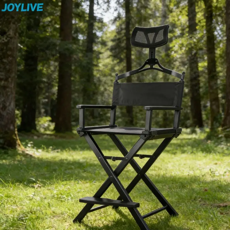 

JOYLIVE Folding Outdoor Canvas Chair Aluminum Alloy Leisure Chair With Headrest Outdoor Beach Chair Office Makeup Chair 2022 New