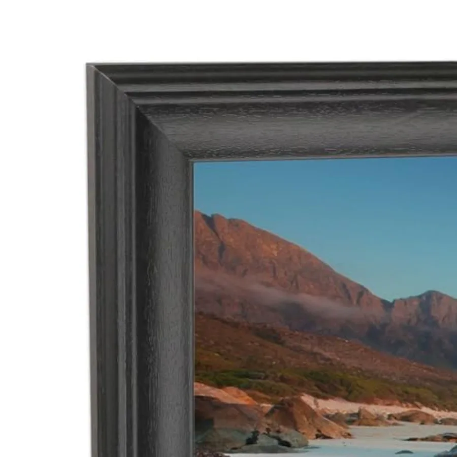 

Фоторамка 17x30 дюймов из массива дерева, черная, подходит для панорамных фотографий, постеров, картин, групповых фотографий, пазлов A23B1730