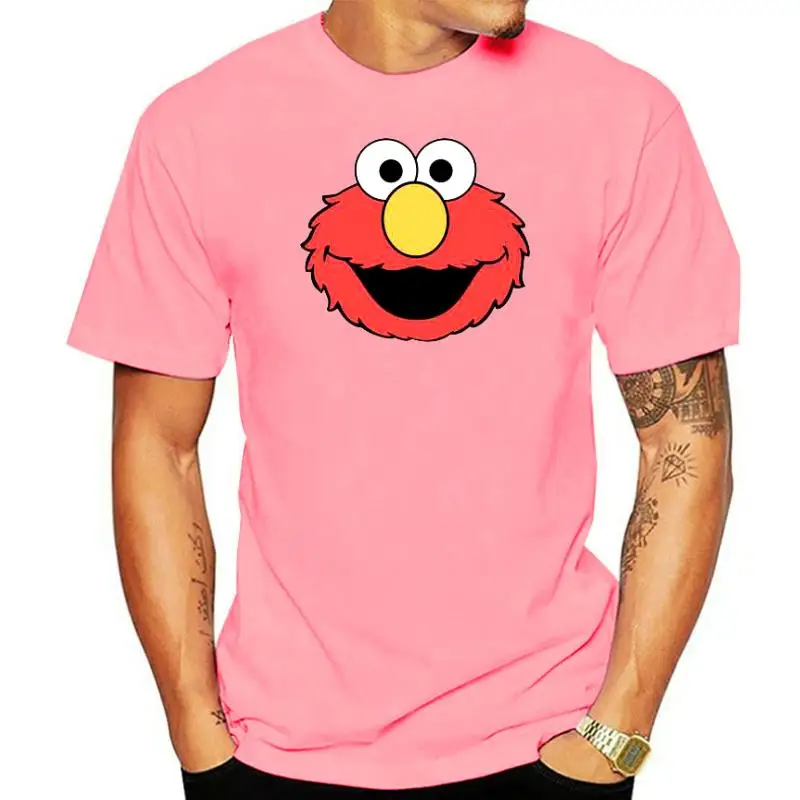 SECAM Street Elmo wajah 2021 pria lucu T-shirt-hadiah lelucon