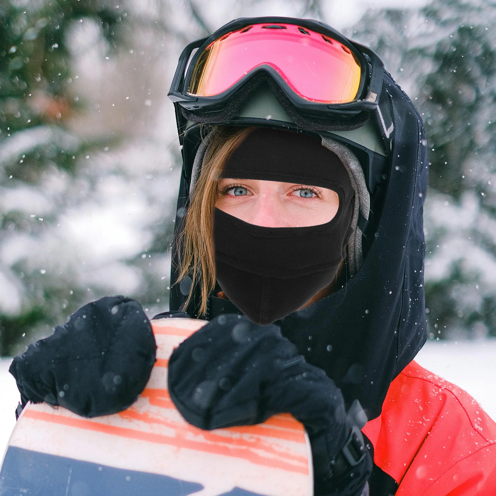 

Face Mask Windproof Cycling Bike Riding Cover for Cold Weather Breathable Hood Motorcycle Black