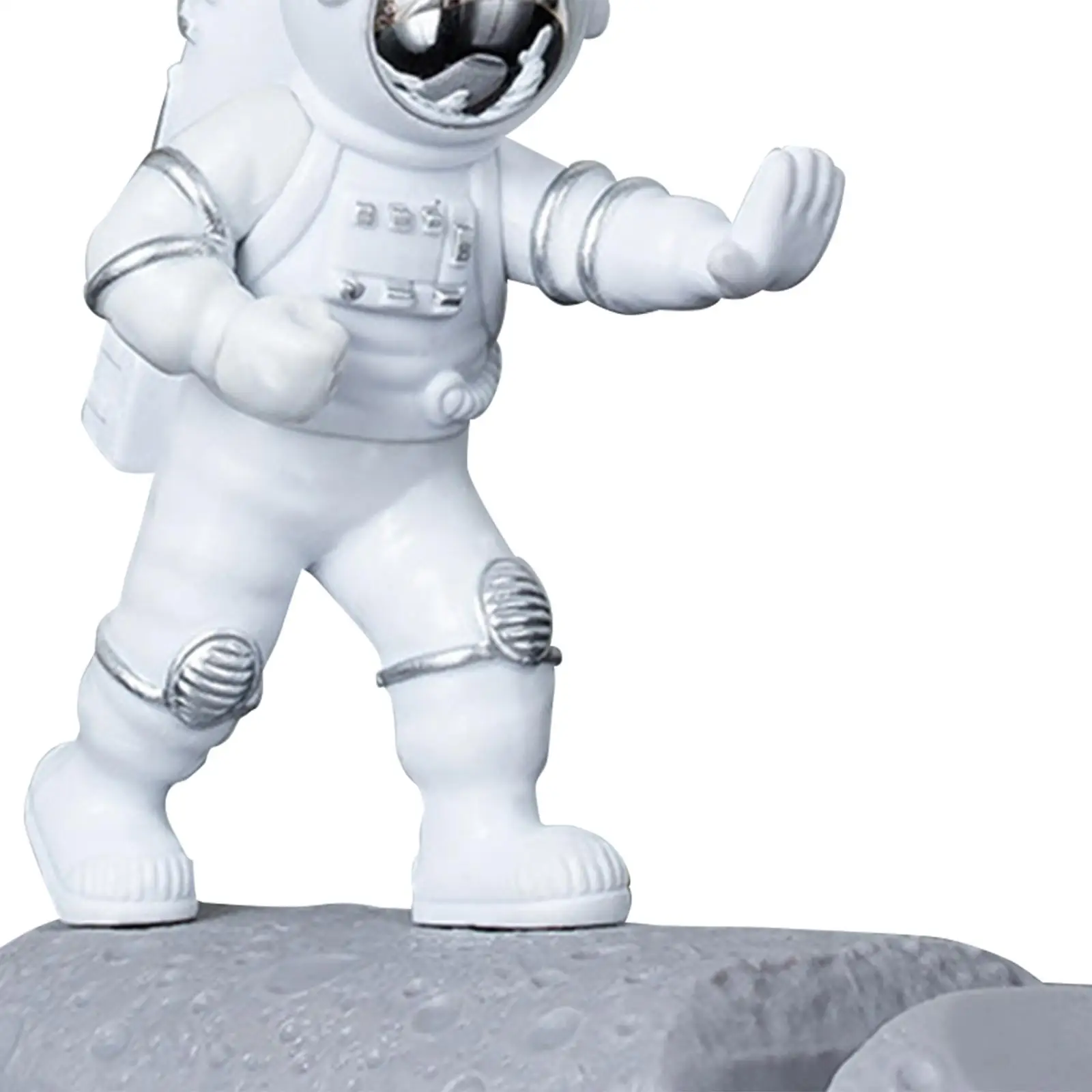 2xCool Astronaut Phone Holder Children Gift Universal Home Decor Desktop Mount Argent Style A