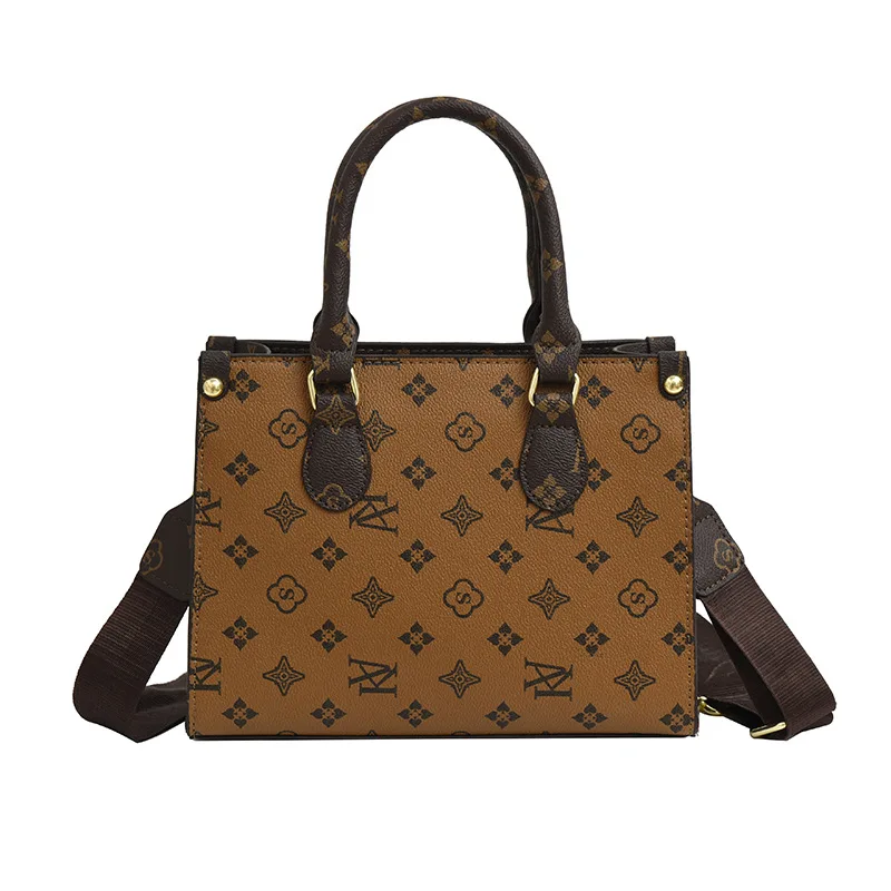 Sac fourre-tout élégant rétro pour femme, sac à bandoulière, imprimé floral, sac à main pour femme, texture luxueuse, sac messager pour les trajets quotidiens