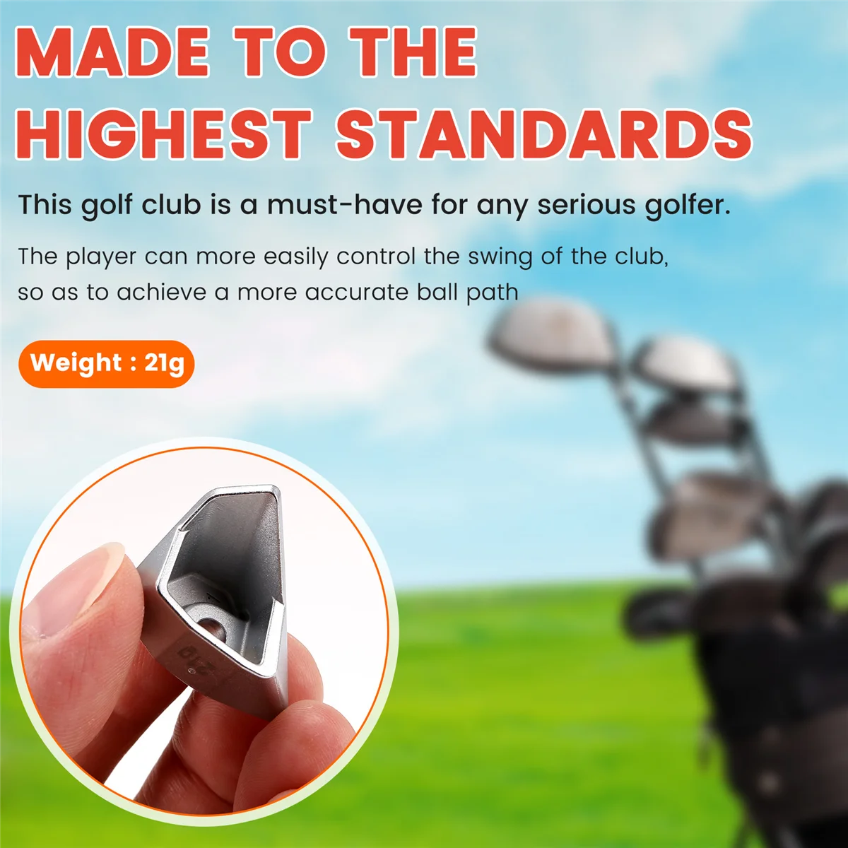 

【Price Drop】Golf Club Head Weight Compatible for Taylormade Qi10 Driver Head Weights (21g)