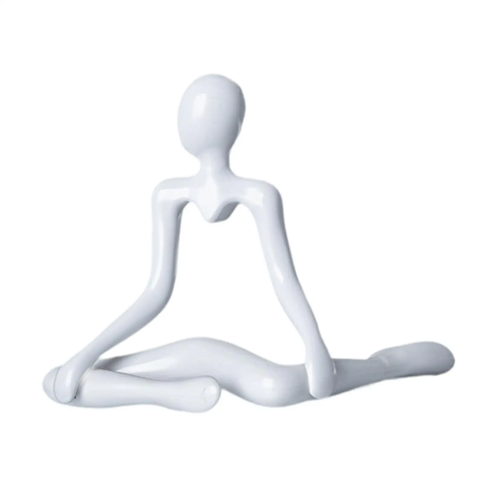 Thinker Statue Simple Minimalist Art Crafts Tabletop Ornament Abstract Sculpture for Bookshelf Fireplace Shelf Desk Living Room