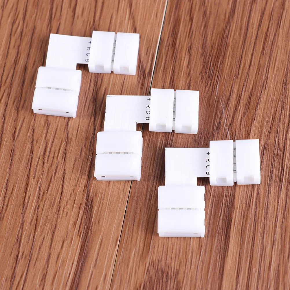 15 قطعة Rgb LED قطاع رابط 90 درجة الزاوية موصل دائم ل 10 مللي متر مرنة LED شرائط مصباح محول موصل الضوء
