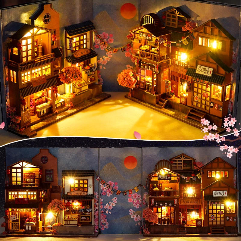 3D Wooden Puzzle DIY Book Nook - Book Nook Shelf Insert Alley Diy 评论和价格