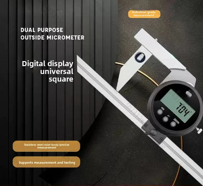 Stainless steel high-precision right-angle ruler digital display universal angle ruler 0-360 degree angle gauge angle meter