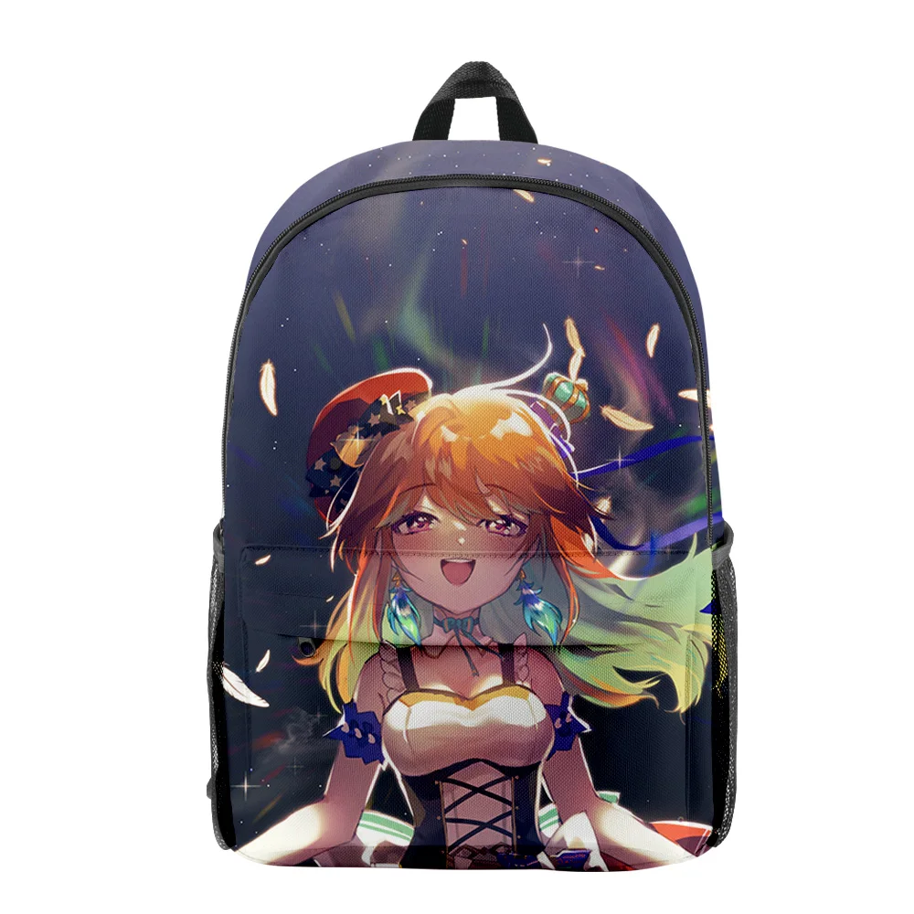 Harajuku Popular Hololive Takanashi Kiara pupil Bookbag Notebook Backpacks 3D Print Oxford Waterproof Travel Backpacks