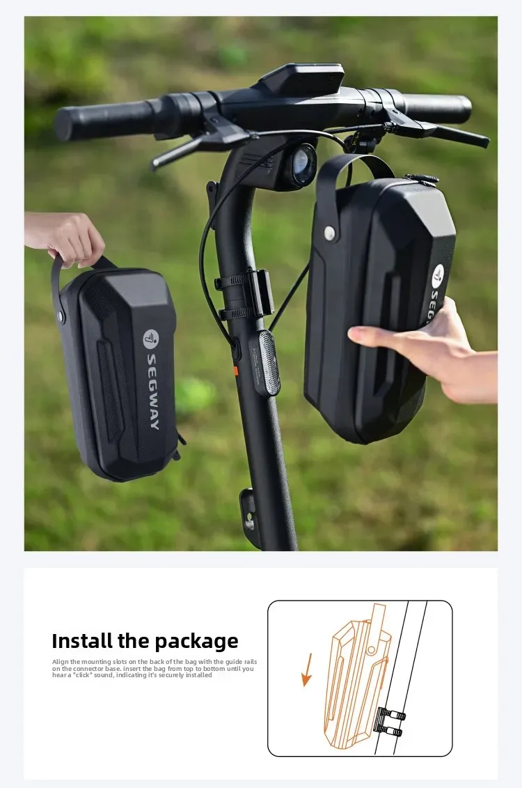 Original 4,1L Vordertasche für Segway Ninebot ZT3 Pro G3 E3 F2 F3 Pro & für Xiaomi Elektroroller 4 / 4 Lite / 4 Pro – Detail 7