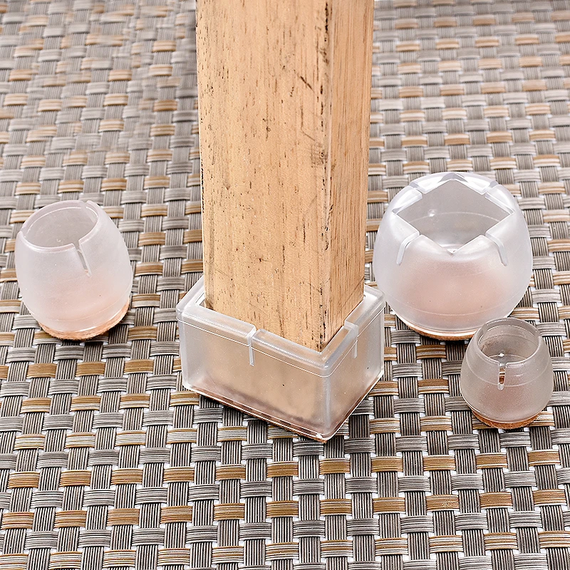 16pcs Chair Leg Caps Rubber Feet Protector for Table Chair Leg Caps Foot Protection Bottom Cover Pads Furniture Accessories