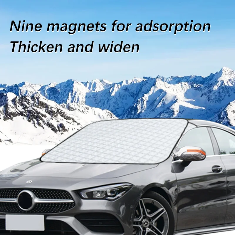 Magnetic Car Windshield Snow Cover Winter Ice-Frost Guard Sun Shade Protector For Benz CLA 2013-2024 Exterior Accessories