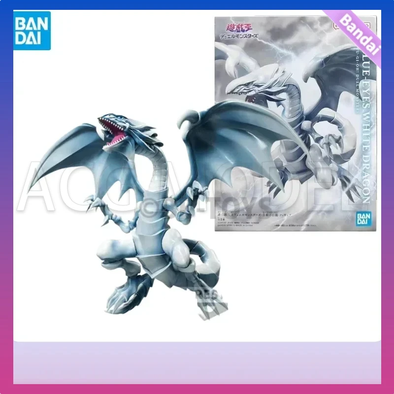 

In Stock Bandai Original BANPRESTO Yu-Gi-Oh! Duel Monsters Blue-Eyes White Dragon Anime Figure Action Toys Collection