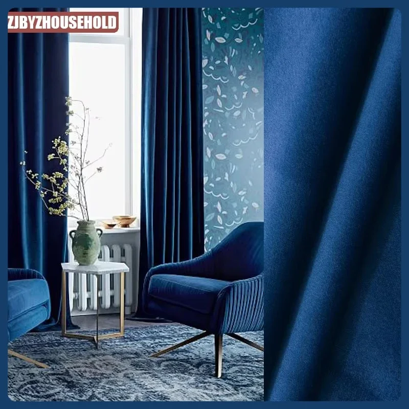 Modern Velvet Curtains for Living room bedroom Insulating Windows Home Decoration Custom Made High Shading