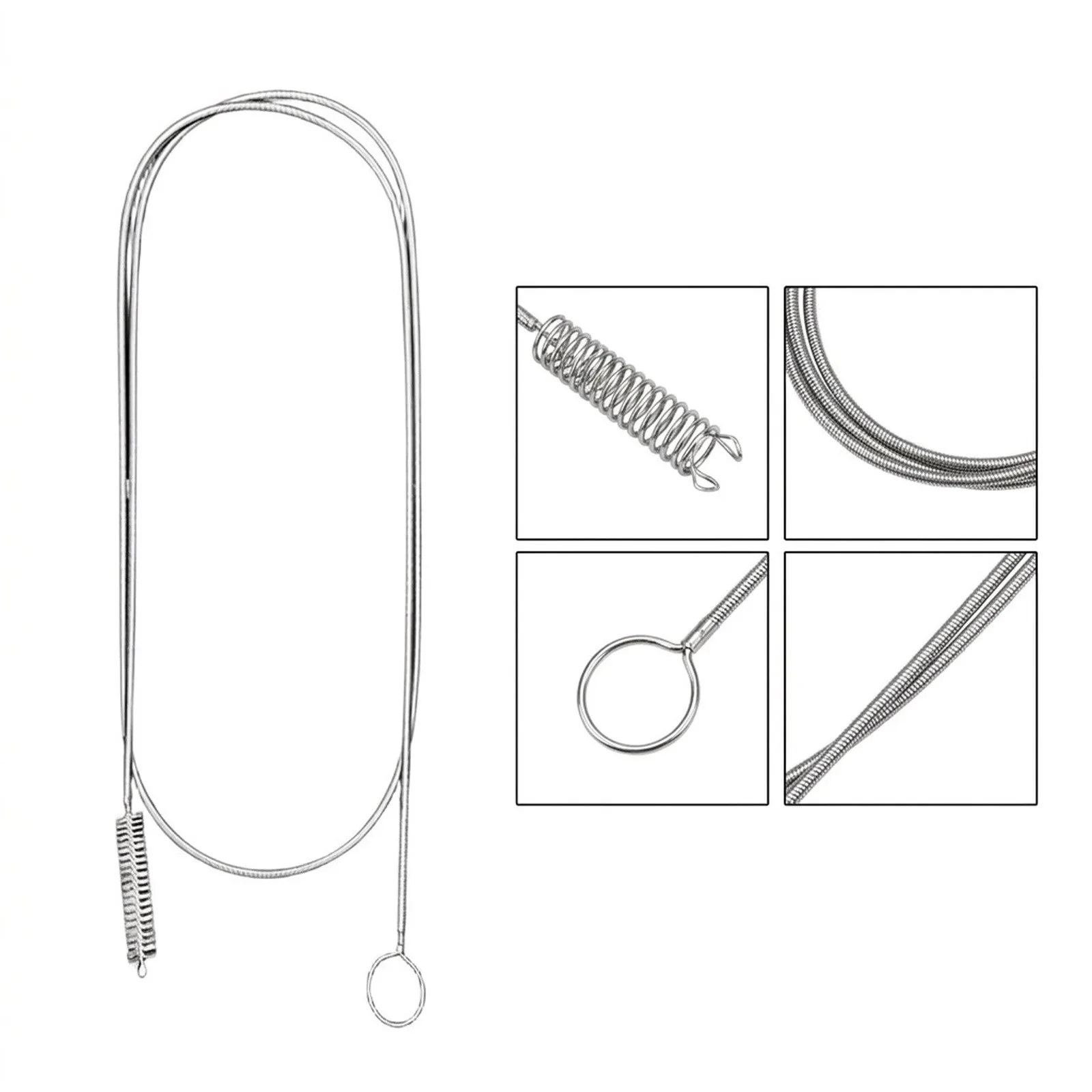 Long Tube Cleaning Brush, 61 inch Flexible for stem, Nylon Bristles, Effectively Removes and Stain Buildup Long