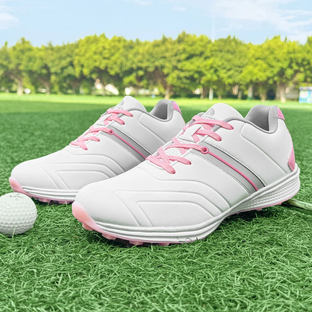 

Women Waterproof Golf Female Shoes Professional Lightweight Golfer Footwear Outdoor Golfing Sport Trainers Athletic Sneakers