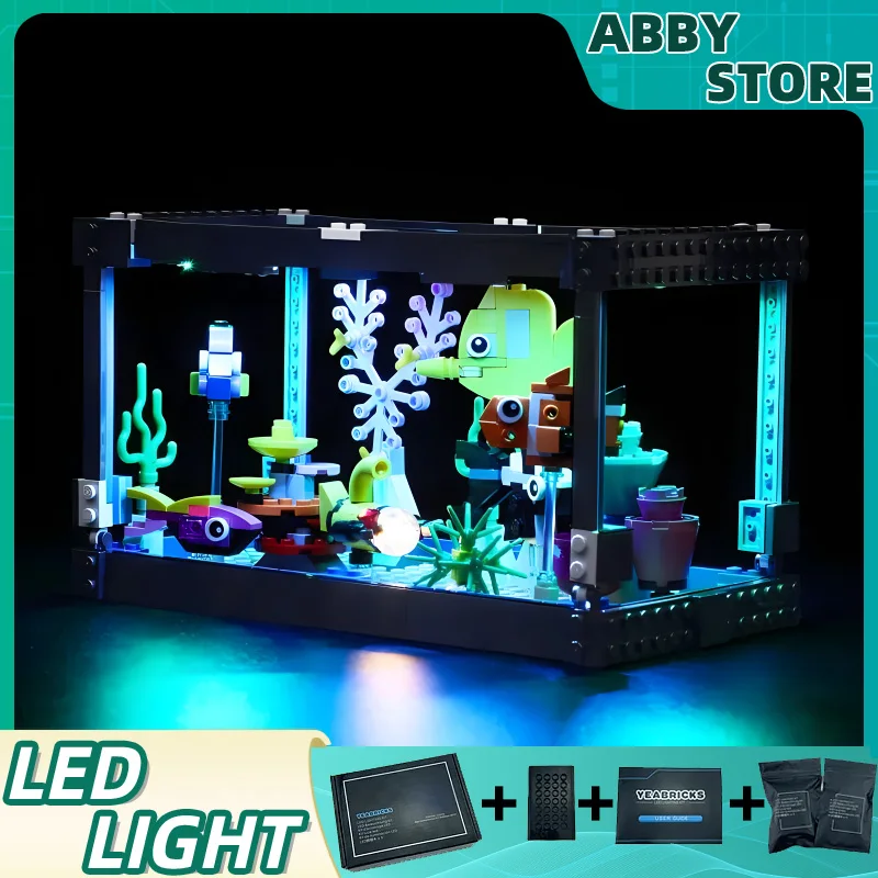 DIY LED Light Kit For LEGO 31122 Creative Fish Tank Aquarium (Only LED Light,Without Blocks Model)