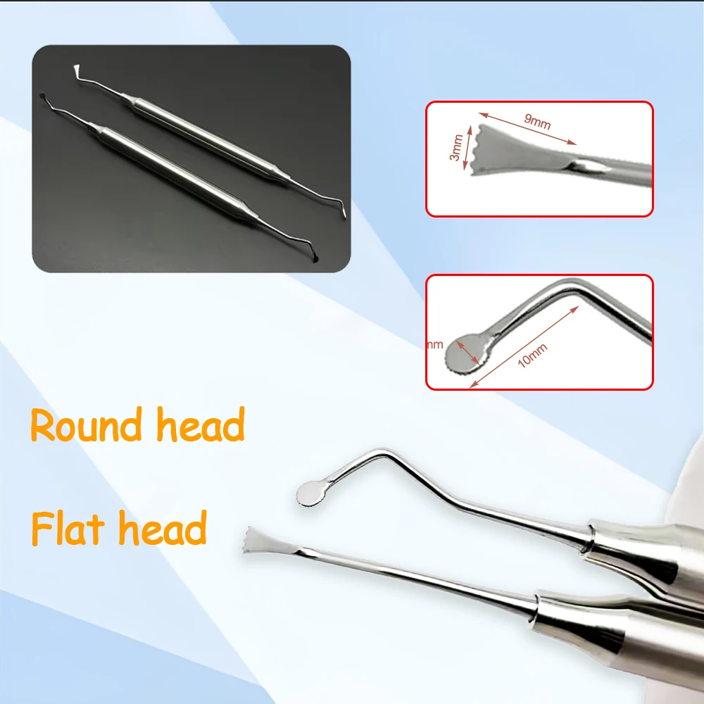 

Инструмент для пародонта из нержавеющей стали, двухсторонний ретрактор для десен, упаковщик шнура для лечения десен, набор инструментов для чистки зубов