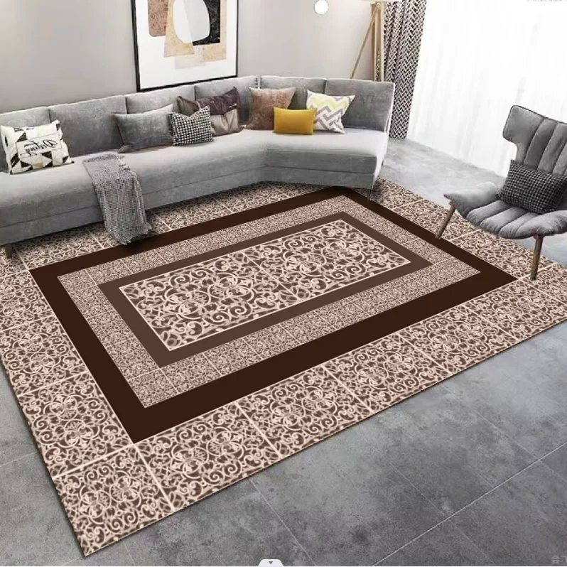 NONE Teppich Wohnzimmer Advanced Sense Großflächiges modernes Arbeitszimmer Schlafzimmer Teppich Zimmer rutschfestes und schmutzabweisendes Zuhause 3