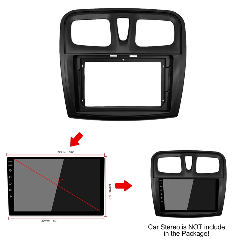 

Factory Hot Selling Dongfeng Fengguang 330 2013-2015 Car Stereo Installation Kit Fascia Panel Car Radio Frame Adapter Cover Inte