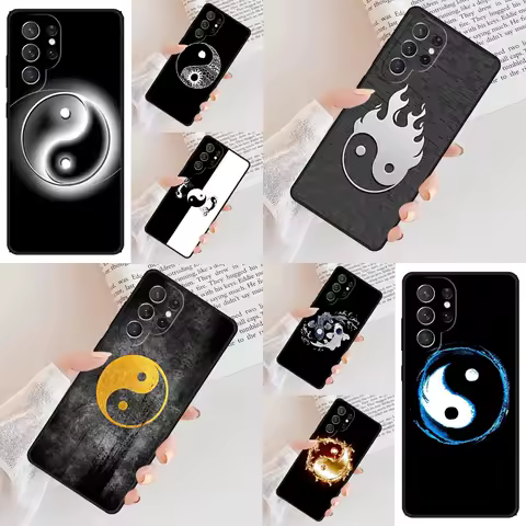 Yin &amp; Yang Phone Case For Samsung Galaxy S24 S23 S22 S21 Ultra S10 Note 10 Pro S20 Plus FE S9 S8 Cover