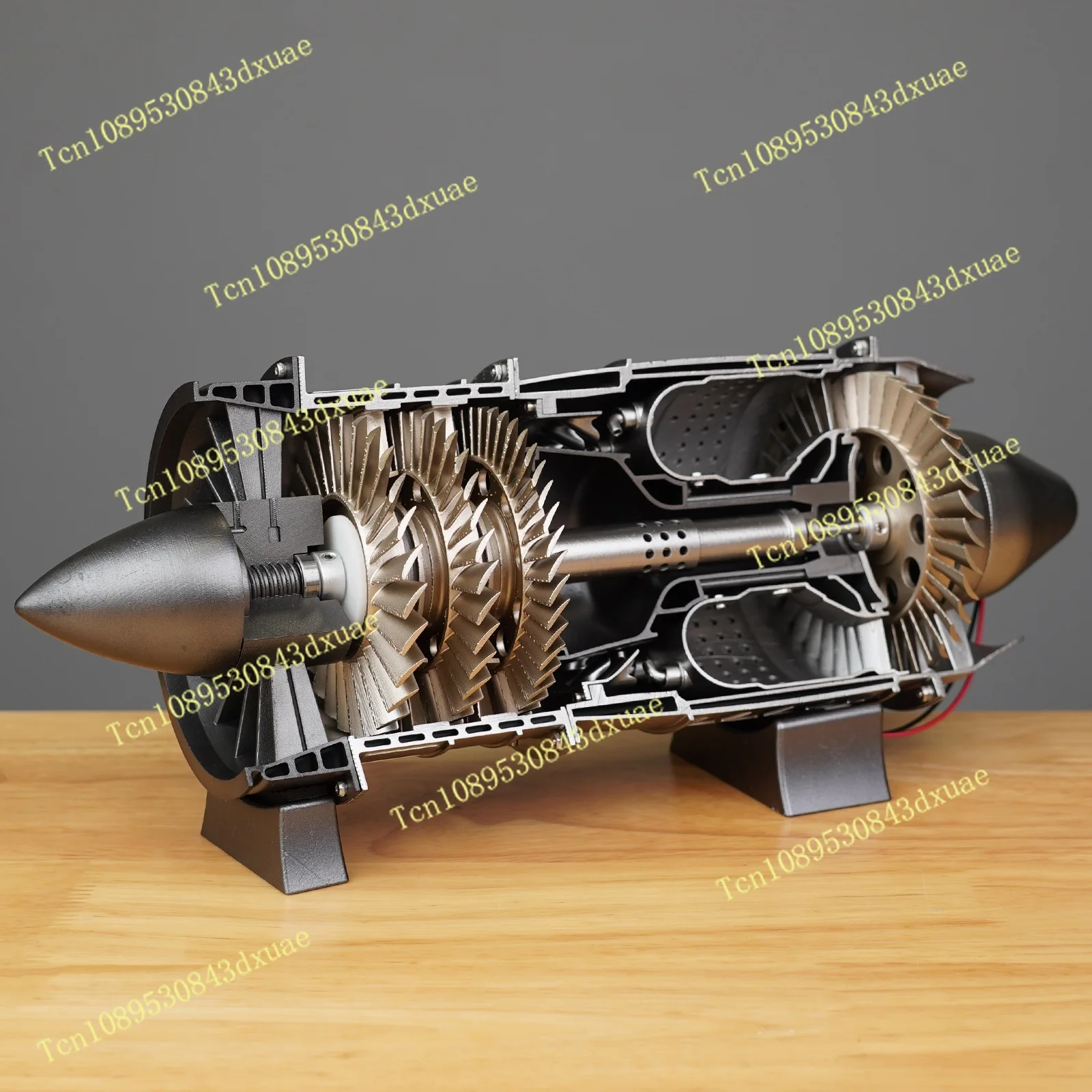 Turbojet Engine Model Metal Material Mini Fighter Turbojet Engine Assembly Model Can Start Mechanical Desktop Ornaments