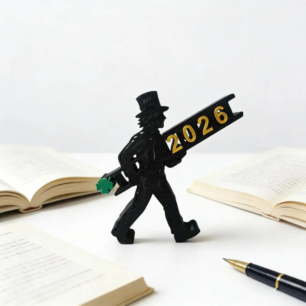 3d Printed Decoration Table Ornament 2026 Table Sign Ornament 3d Printed Happy New Year Party Decor Festive Desktop for Mantle