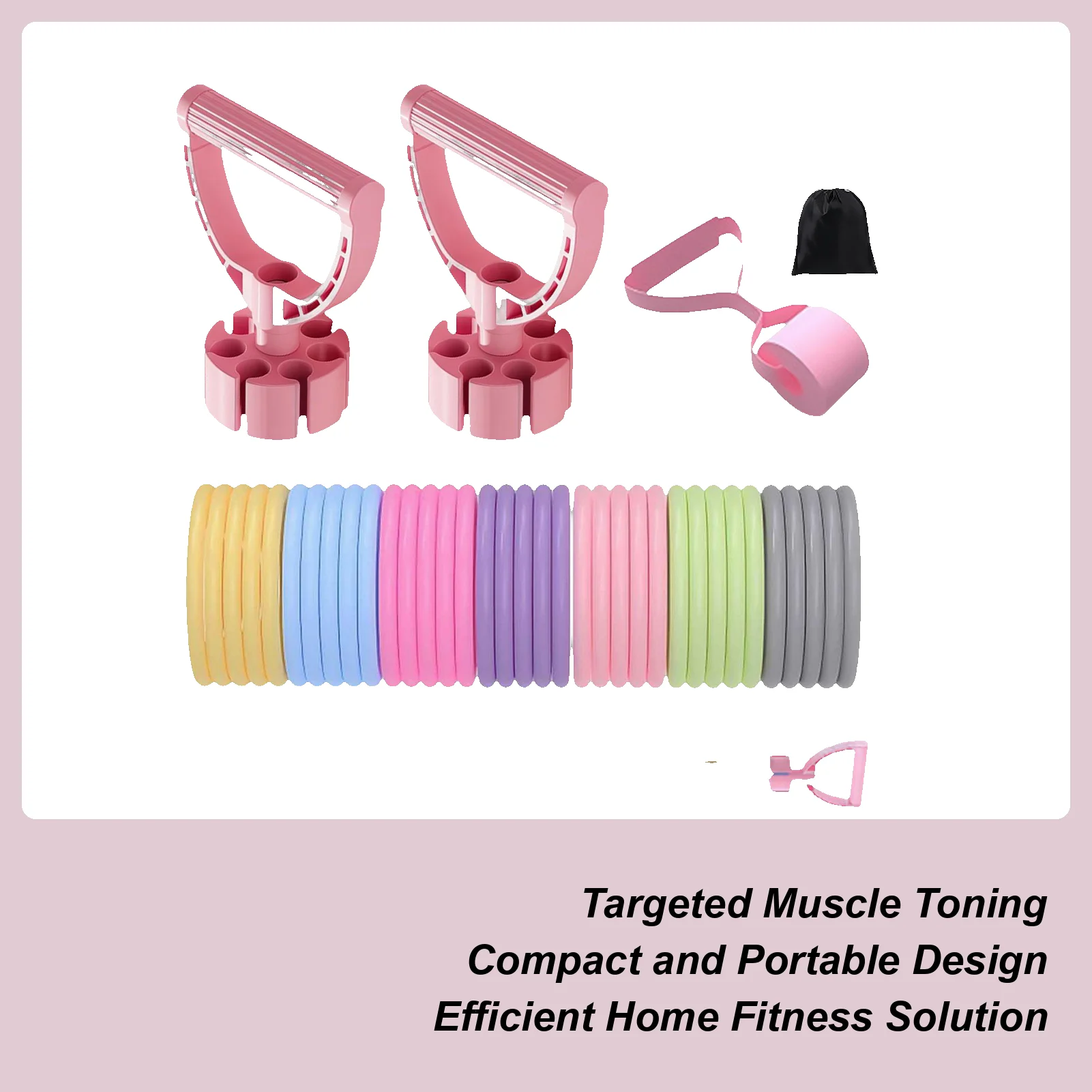 

Resistance Bands With Handles Resistance Exercise Bands With Handles Tool Set Door Attachment Fitness Equipment For Arm Chest